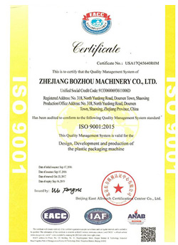 Certificación del Sistema de gestión de calidad internacional ISO9001:2015n